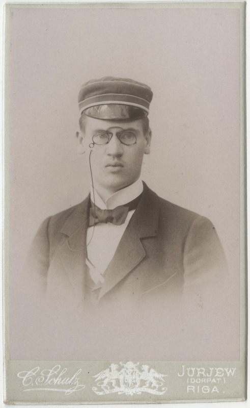 Korporatsioon "Estonia" liige Konstantin von Kügelgen, portreefoto