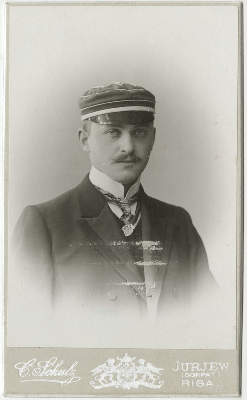 Korporatsiooni "Livonia" liige Richard von Samson-Himmelstjerna, portreefoto