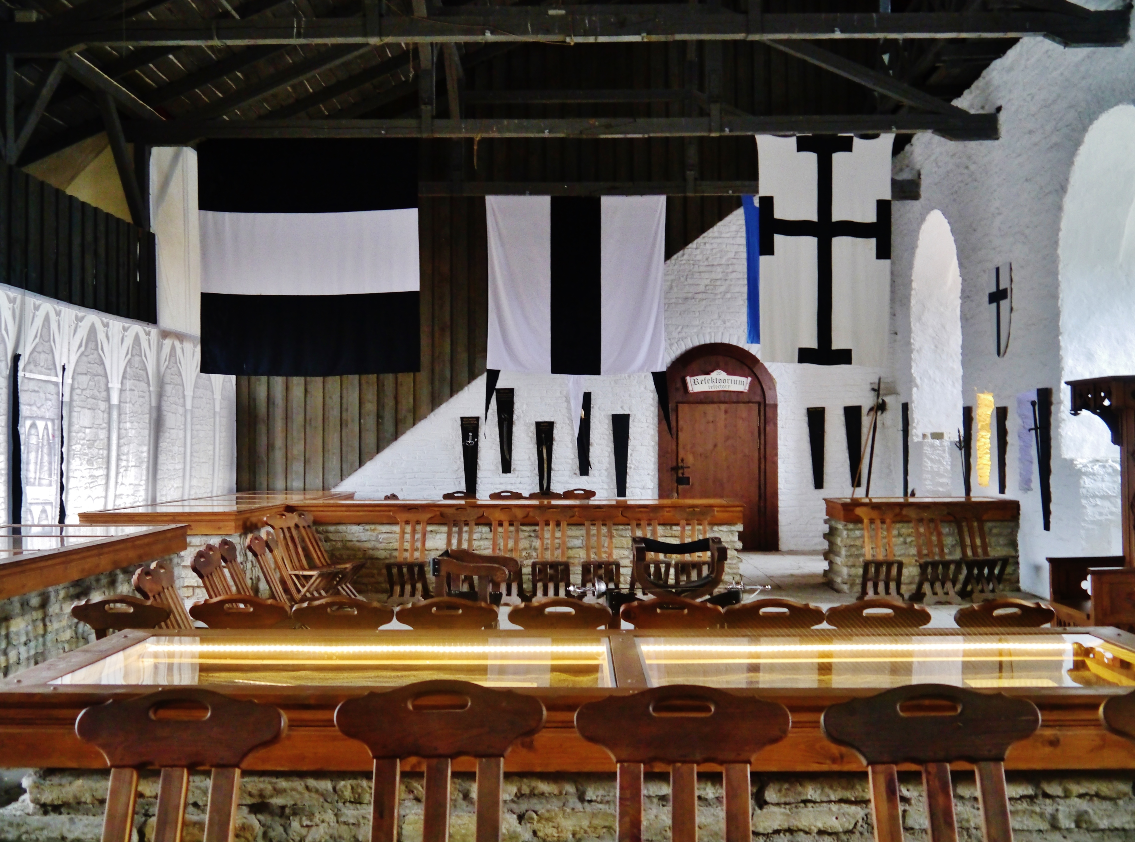 Rakvere Ordensburg Rakvere Innen Speisesaal 3 - Dining room of Rakvere Castle, Rakvere, Estonia