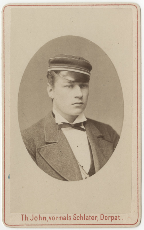 Korporatsioon "Estonia" liige Edgar Striedter, portreefoto