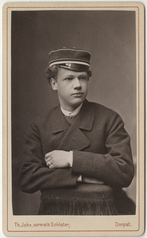 Korporatsioon "Estonia" liige Leo von Lingen, portreefoto