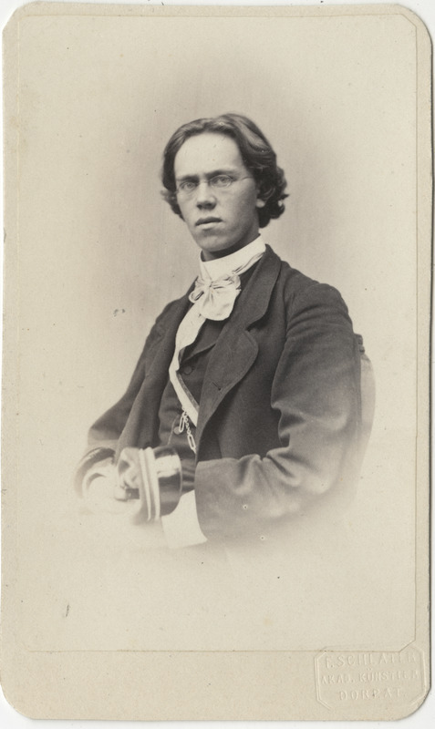 Korporatsioon "Estonia" liige Eugen Kluge, portreefoto