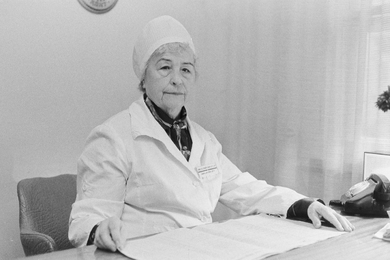 Tartu Linna Kliinilise Nakkushaigla vanemõde Hildegard Stahlfeldt.