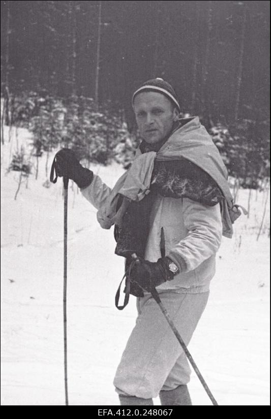 NSV Liidu suusatamise meistrivõistluste ajal Otepääl.