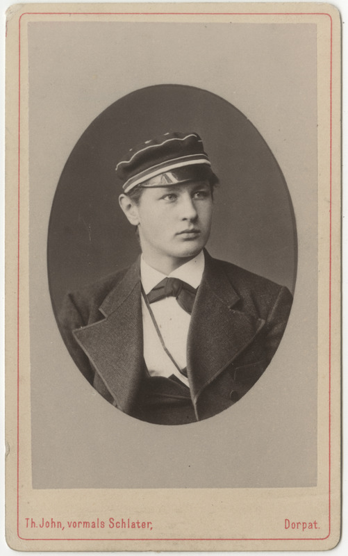 Korporatsioon "Estonia" liige Friedrich von Samson-Himmelstjerna, portreefoto