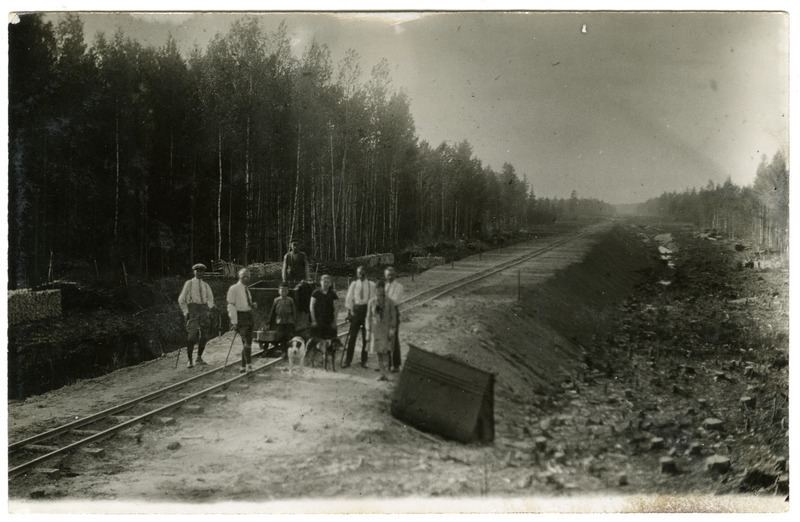 Töölised Tartu-Petseri raudteel