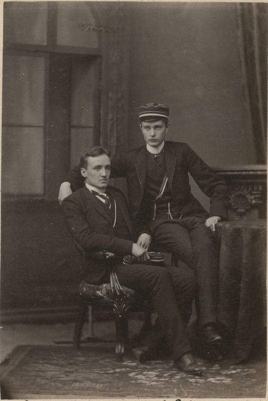 Korporatsiooni "Livonia" liikmed Paul Erdmann ja tema akadeemiline isa parun Conrad Meyendorff
