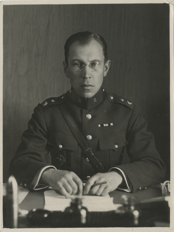 Sõjaväeinsener major Friderich-Alfred Olbrei, portreefoto