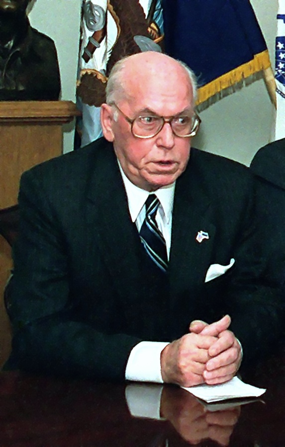 Lennart Meri 1998 - Lennart Meri, President of Estonia, during a visit to the Pentagon on January 15, 1998.