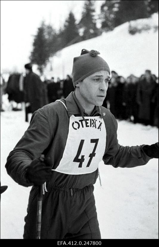 NSV Liidu suusatamise meistrivõistluste ajal Otepääl.