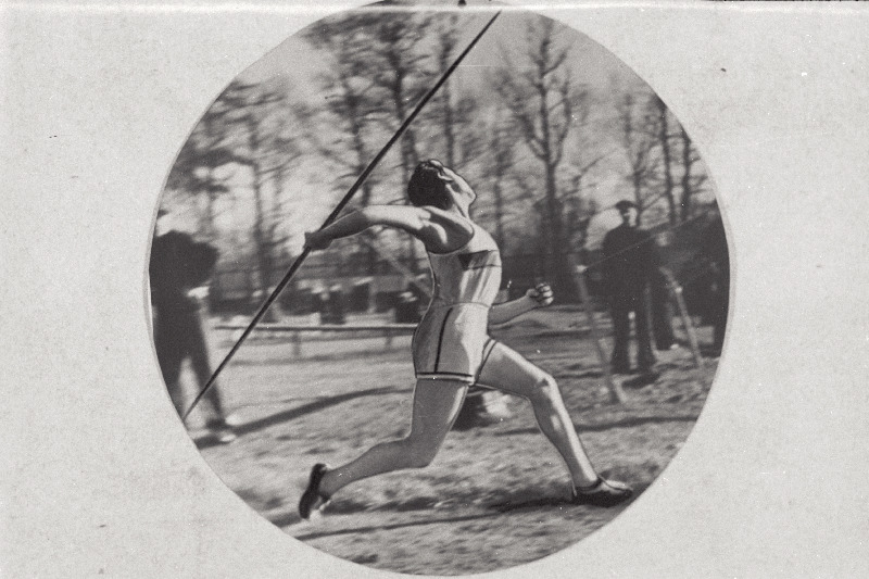 Eesti NSV tšempion odaviskes Charles-Villem Vallmann viskel.