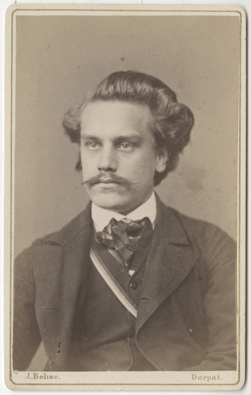 Korporatsioon "Estonia" liige Edmund Adelheim, portreefoto