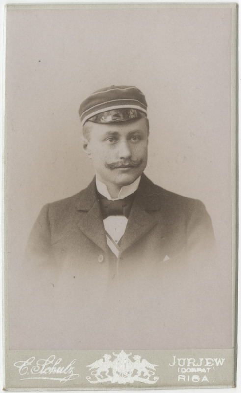 Korporatsioon "Estonia" liige Erich Mattiesen, portreefoto