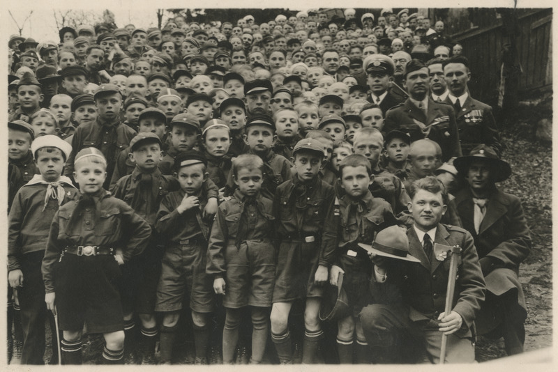 Eesti skaudid laagris 1935. aastal, grupifoto