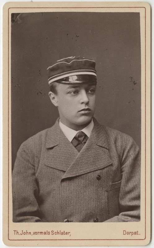 Korporatsioon "Estonia" liige Karl Loppenowe, portreefoto