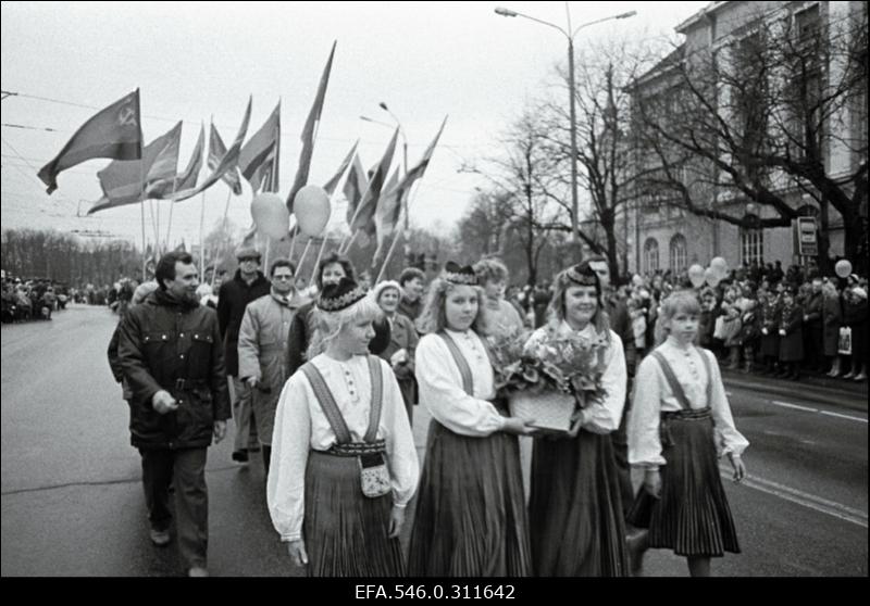 Oktoobripühade demonstratsioonis