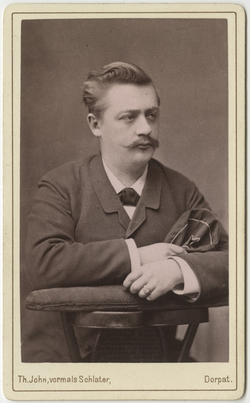 Korporatsioon "Estonia" liige Hermann Stillmark, portreefoto