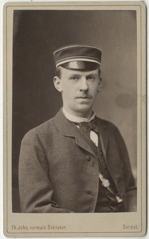 Korporatsioon "Estonia" liige Adolf von Ramm, portreefoto