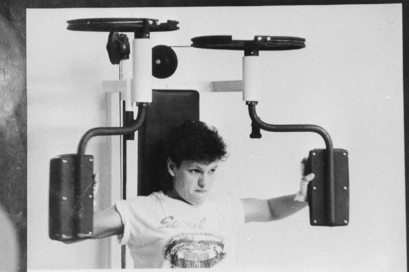 Souli olümpiamängudel trekisõidus kuldmedali võitnud jalgrattur Erika Salumäe treeningul.