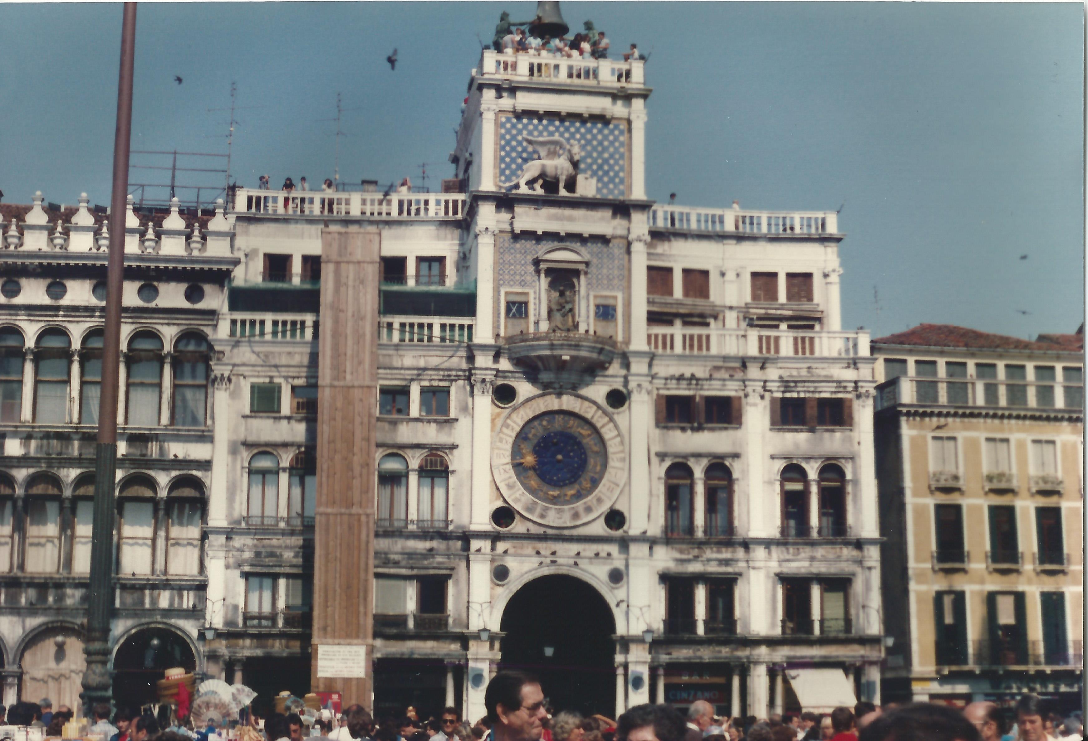 Piazza San Marco - Clock tower, Venice, September 1984 - Piazza San Marco - Clock tower, Venice, Italy, September 1984