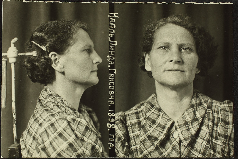 Kaal, Linda Hansu t.(1898). Vangifoto uurimistoimikust.