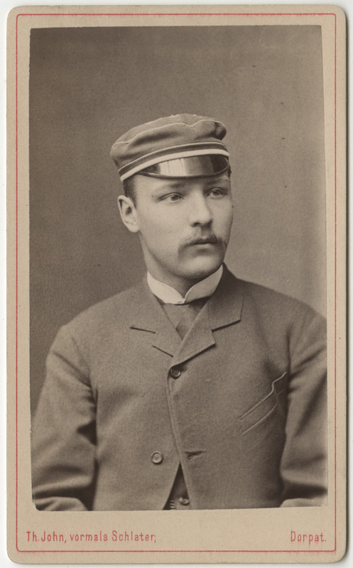 Korporatsioon "Estonia" liige Heinrich (Henri Louis) Arronet, portreefoto