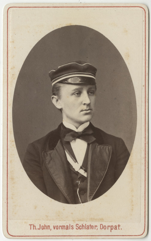 Korporatsioon "Estonia" liige Leo Alexejew, portreefoto