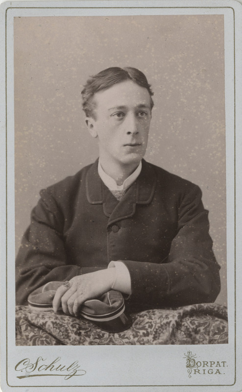 Korporatsiooni "Livonia" liige Arthur von Bock, portreefoto