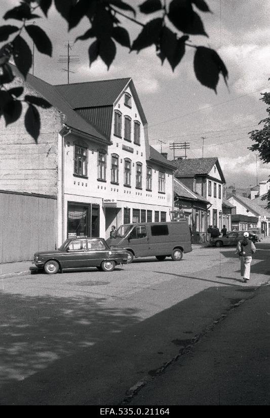 Vaade Tartu tänavale Viljandis.