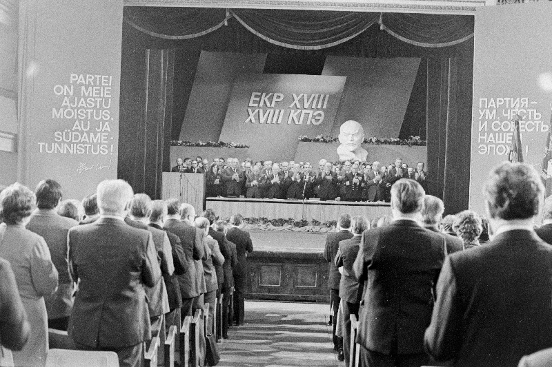 Vaade saali EKP XVIII kongressi ajal.