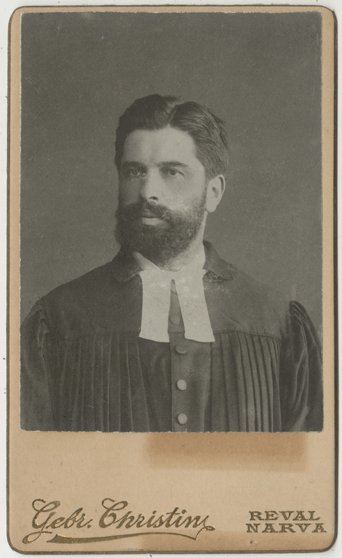 Karuse pastor Immanuel Rinne, portreefoto