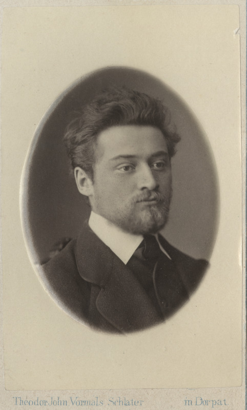 Korporatsioon "Estonia" liige Christlieb Ripke, portreefoto