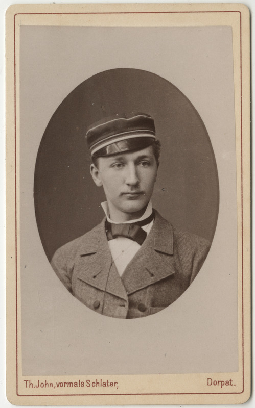 Korporatsioon "Estonia" liige Karl Kupffer, portreefoto