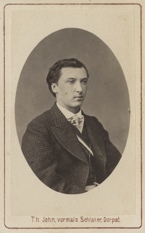 Korporatsioon "Estonia" liige Michael Demin, portreefoto