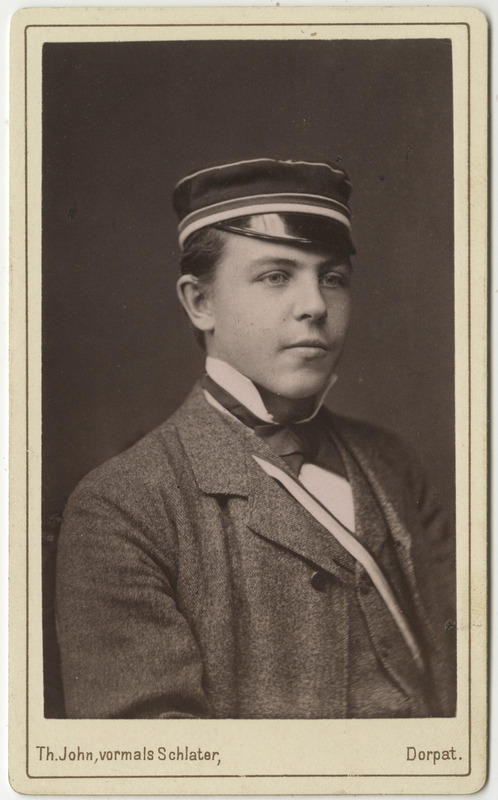 Korporatsioon "Estonia" liige Adolf von Gernet, portreefoto