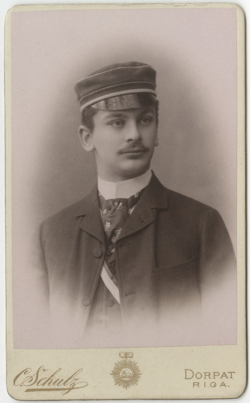 Korporatsioon "Estonia" liige Paul Armsen, portreefoto