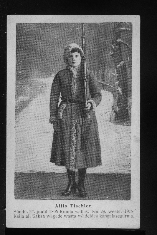 Tisler, Alice (1893-1918) - üks esimesi naispunakaartlasi.
