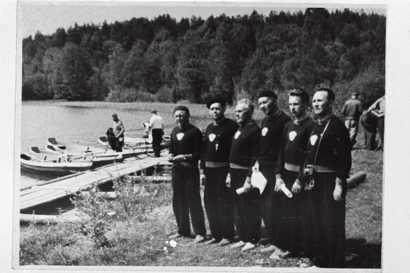 Vilnius – Kaunas – Tallinn kohtumisel spinninguspordis esikoha võitnud Eesti NSV meeskond.