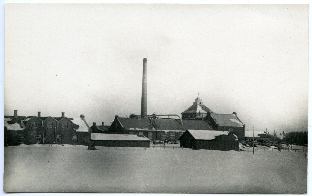 Vaade Abja Värnitsa- ja Linatööstuse Ühisuse tehasekompleksile.