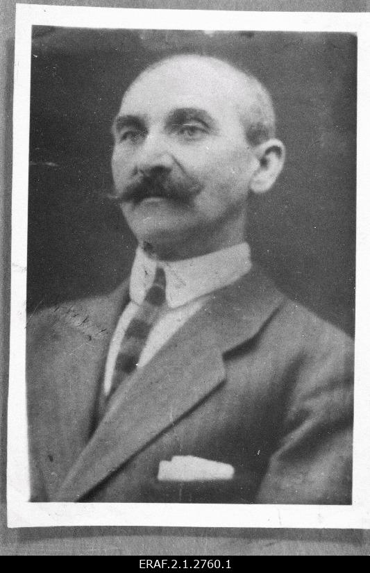 Jakob Seljamaa - üks VSD(T)P Sindi organisatsiooni asutajaid 1917. Portree.