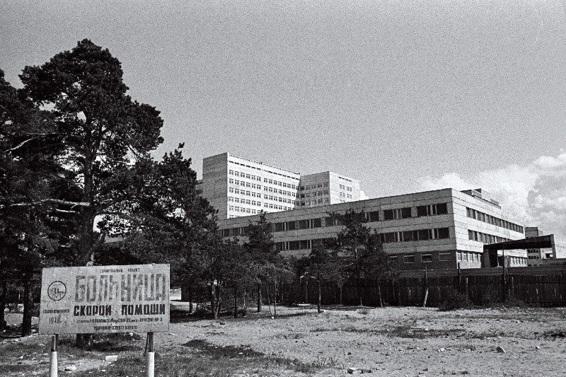 Vaade Tallinna kiirabihaigla ehitusele Mustamäel.