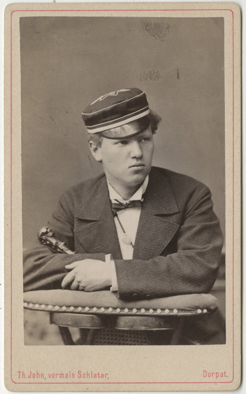 Korporatsioon "Estonia" liige Karl Rall, portreefoto