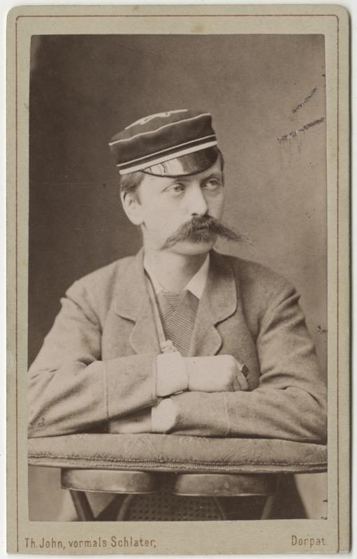 Korporatsioon "Estonia" liige Ernst Pezold, portreefoto