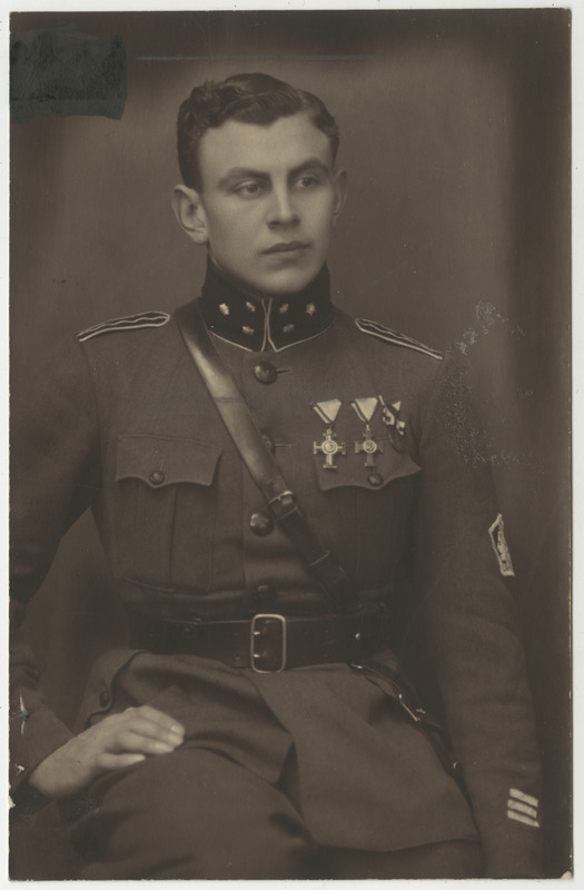 Johannes-Voldemar Holland, sõjaväelane (kapten), portreefoto