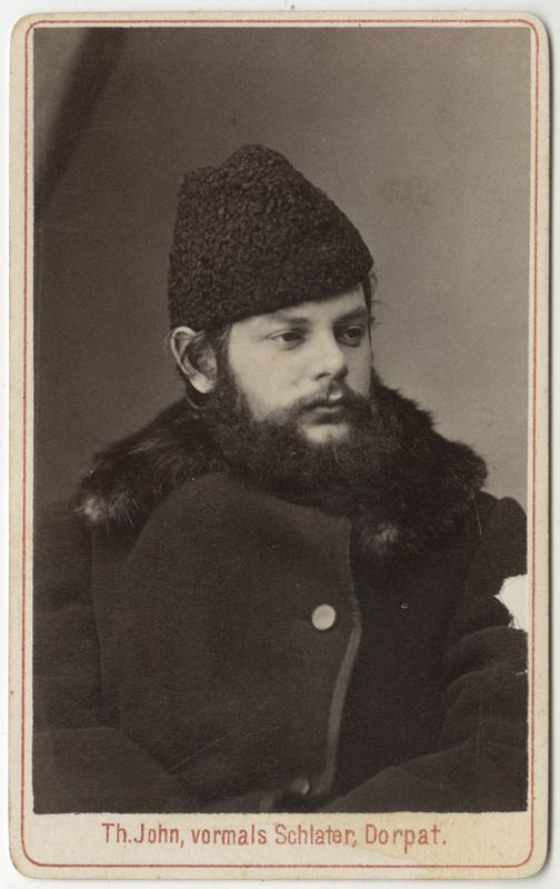 Korporatsioon "Estonia" liige Wolfgang Schlüter, portreefoto