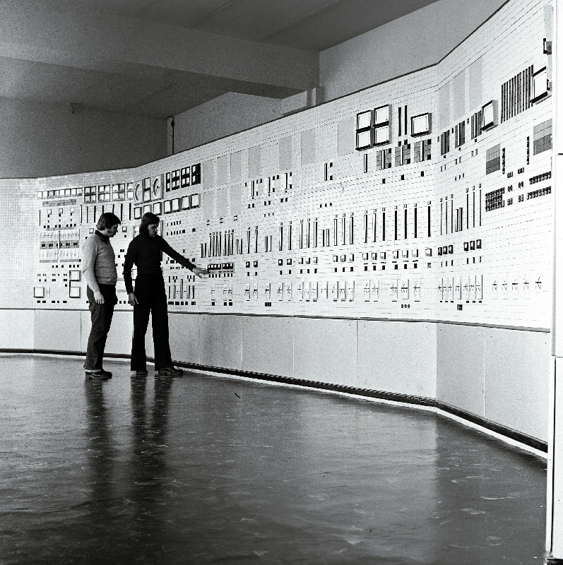 Tallinna Veepuhastusjaama juhtimispult.