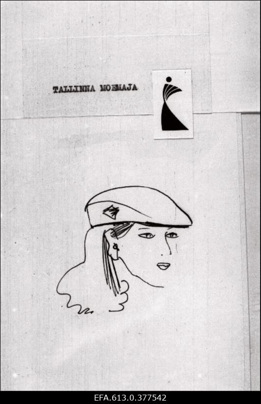 Suveniirmütside kavandid (Tallinna Moemaja kavandid). Johannes Tilga tellimus.