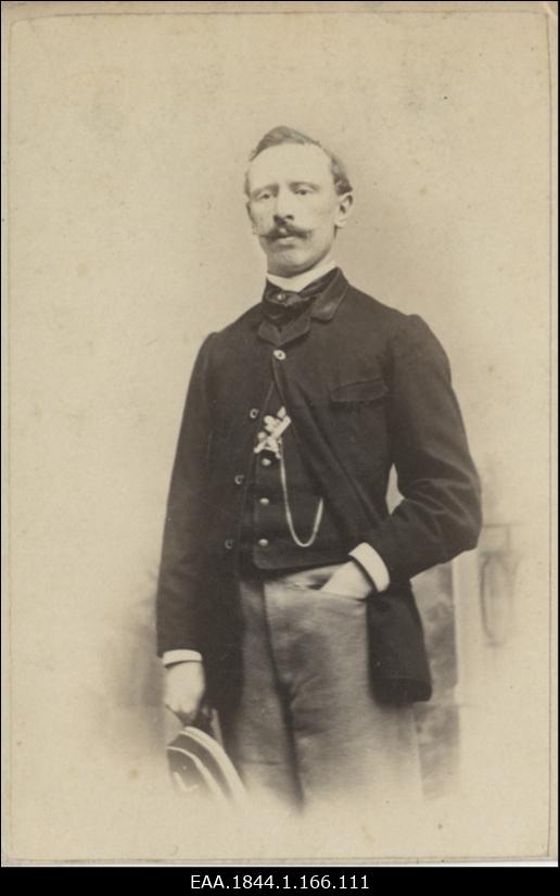 Korporatsiooni "Livonia" liige Edmund von Reichard, portreefoto