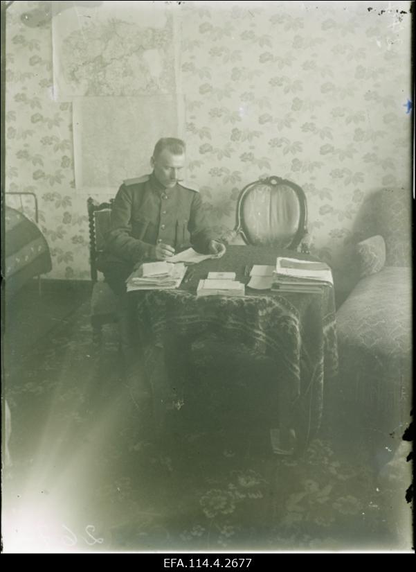 Vabadussõda. 2.Jalaväepolgu ülem polkovnik Johan Unt.