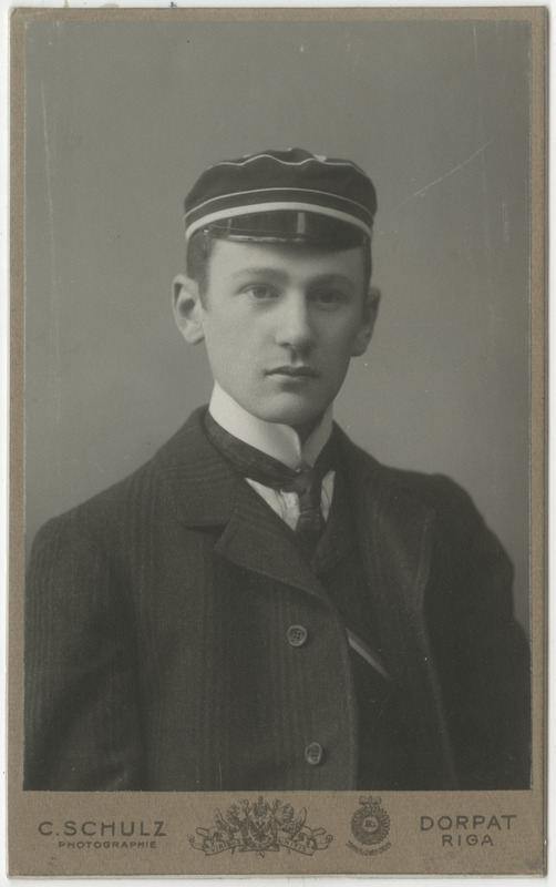 Korporatsioon "Estonia" liige Meinhard Hasselblatt, portreefoto